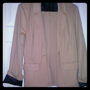 Gold Blazer with a blue stary inner layer